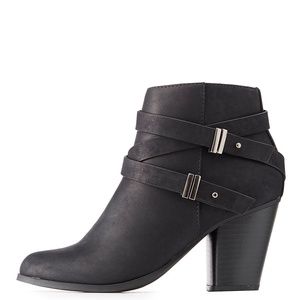 Wrapped Buckle Ankle Boot